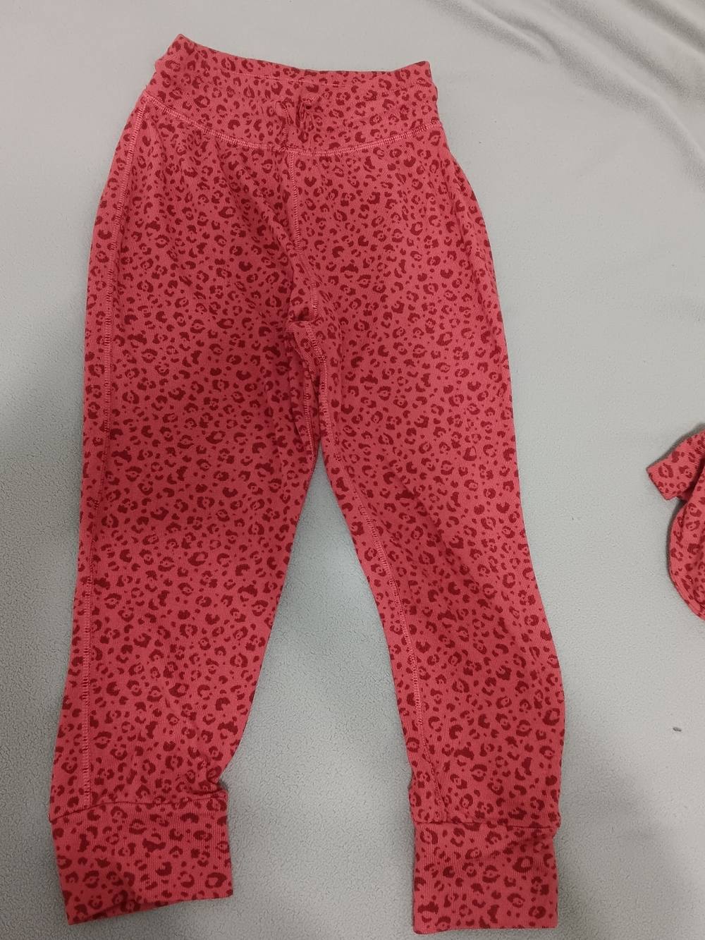 Kids Pink Leopard Print Jogger Pants